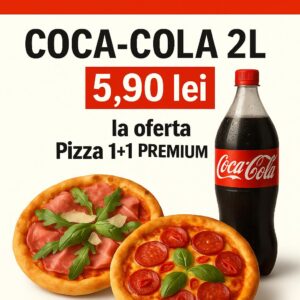 Pizza 1+1 Premium +1x Coca Cola 2L